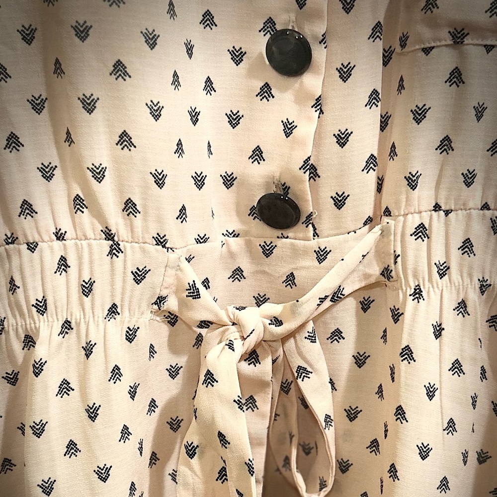 Sweet Rain Pink Patterned Button-Down Blouse - image 3